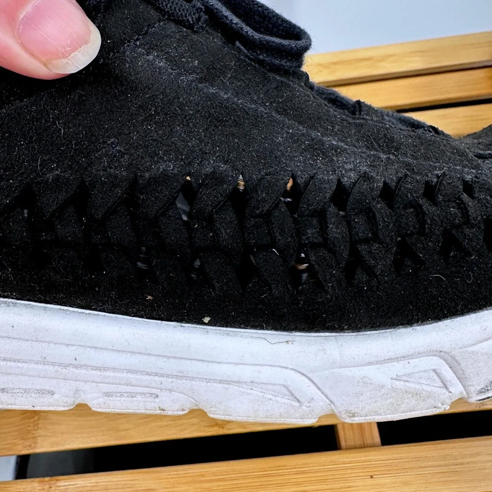 Nike Mayfly Woven Sneaker Mens 10.5 Black Lace Up Running‎ Training Casual Shoes